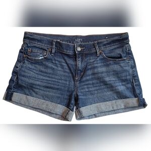 LOFT Women's Blue Denim Shorts Size 4